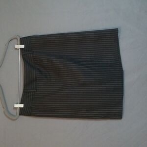 I.N. Studio Black Pinstripe Skirt Petite Size 14